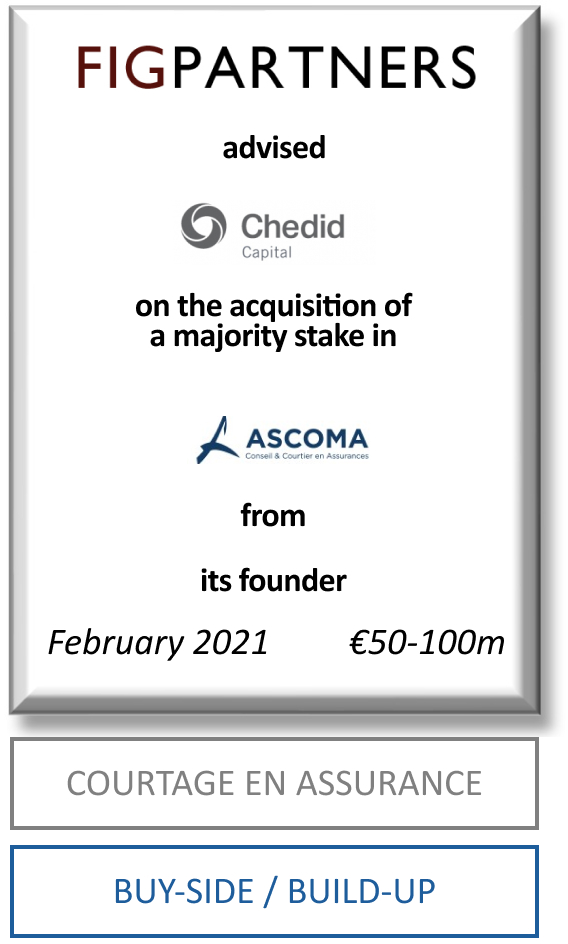 FIG Partners advised Chedid Capital on the acquisition of a majority stake in Ascoma Group