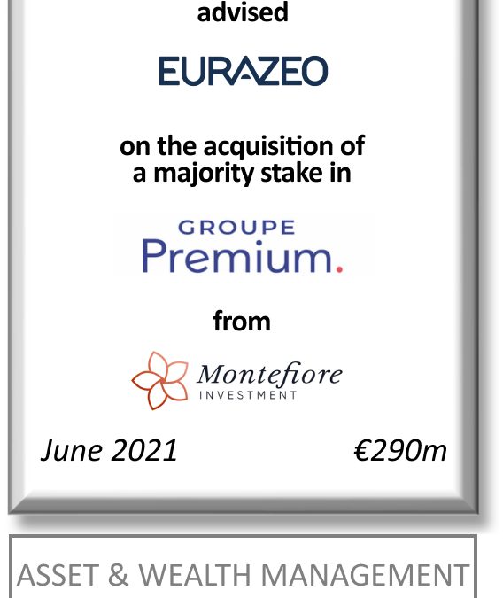 FIG Partners advised Eurazeo PME for the acquisition of controlling stake in Groupe Premium