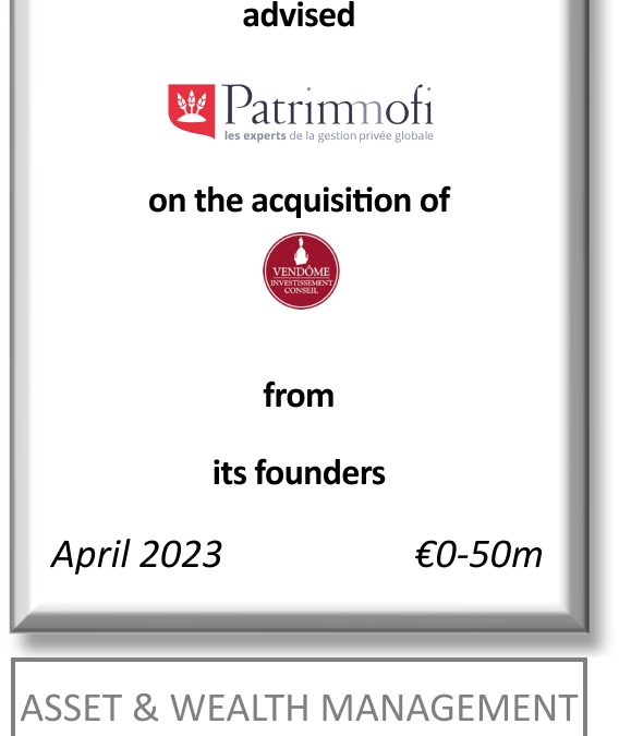 FIG Partners advised Andera Partners for the strategic partnership with Patrimmofi