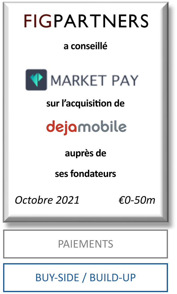 FIG Partners a conseillé Market Pay et AnaCap Financial Partners dans le cadre de l’acquisition de Dejamobile