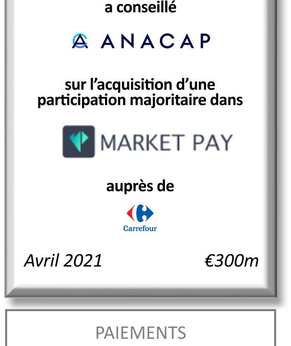 FIG Partners a conseillé Market Pay et AnaCap Financial Partners dans le cadre de l’acquisition de Dejamobile