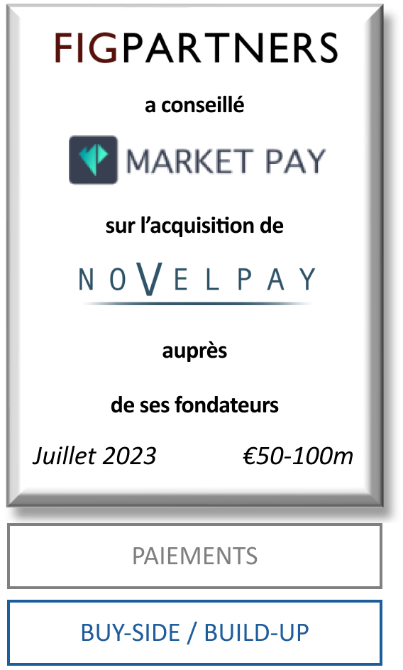FIG Partners a conseillé Market Pay sur l’acquisition de Novelpay