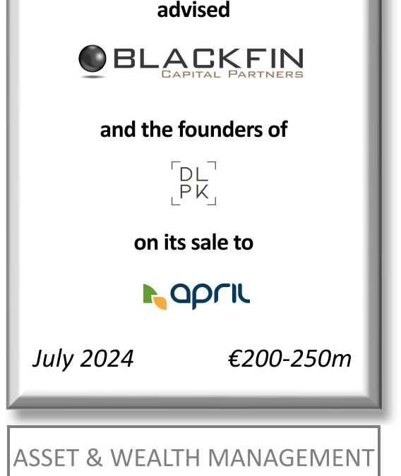 FIG Partners advised the founders of DLPK as well as BlackFin Capital Partners on the sale of DLPK to April