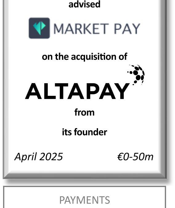 FIG Partners advised Market Pay on the acquisition of Altapay