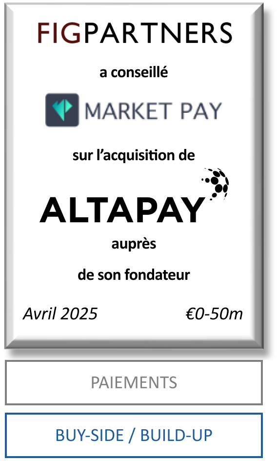 FIG Partners a conseillé Market Pay sur l’acquisition d’Altapay