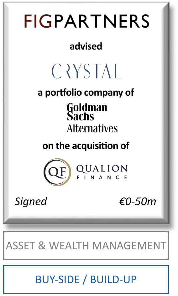 FIG Partners advised Crystal on the acquisition of Qualion