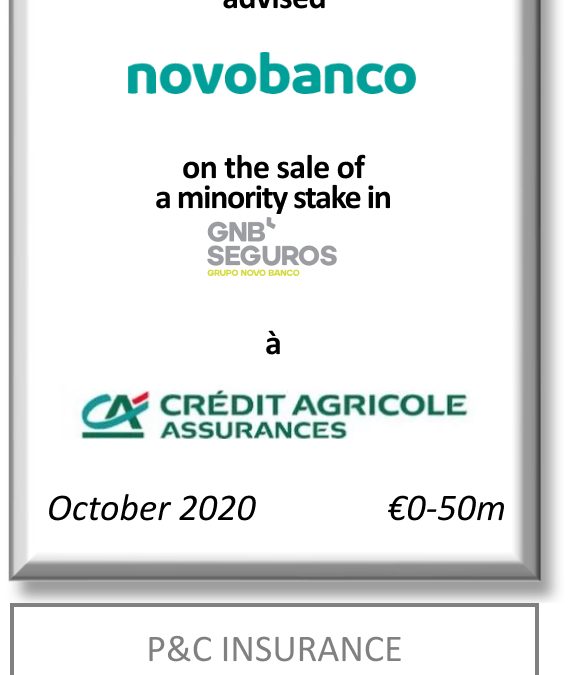 Fig Partners advised Novobanco on the sale of  a minority stake in GNB Seguros